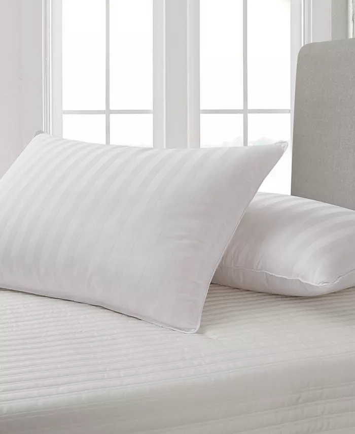 Blue Ridge Siberian White Down 500 Thread Count Cotton Damask Pillow， Jumbo