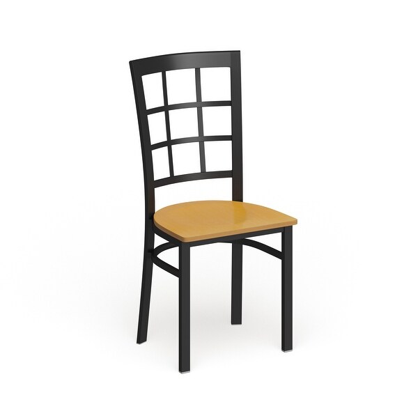 Steel Window Back Restaurant Chair - 16.5