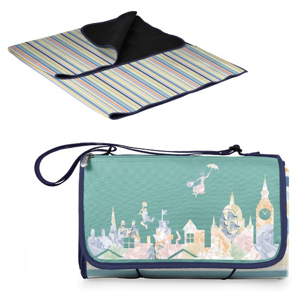 Picnic Time Disney Mary Poppins Blanket Tote Outdoor Picnic Blanket St Tropez Stripes