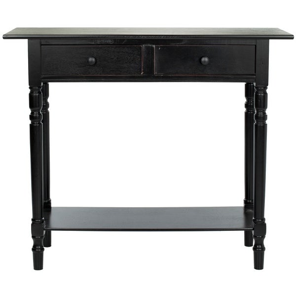 Rosemary Solid Contemporary 2 Drawer Console with Shelf