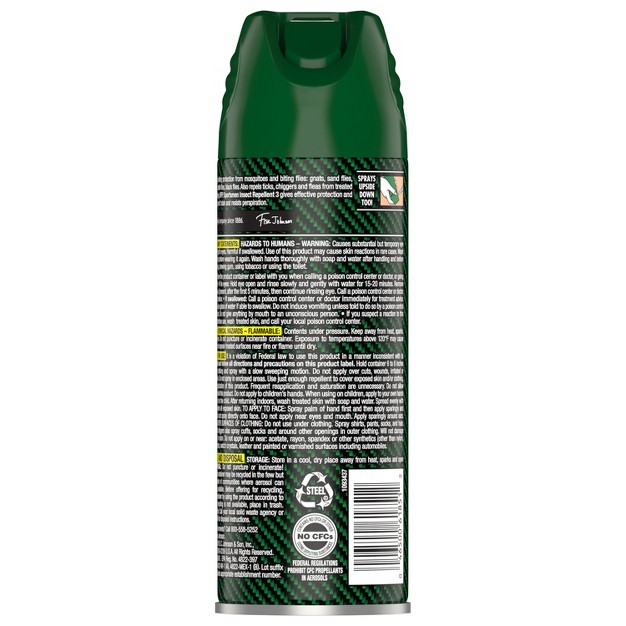 Off Sportsmen Deep Woods Aerosol Personal Repellents And Bug Spray 6oz