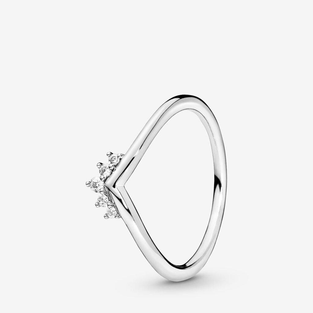 PANDORA  Tiara Wishbone Ring in Sterling Silver