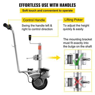 VEVOR Trailer Mover Dolly 5000 lbs. Capacity Electric Trailer Dolly with 7.5 in. Pneumatic Tires for Yard Carports Driveways 12VJW01YCQ0000001V0