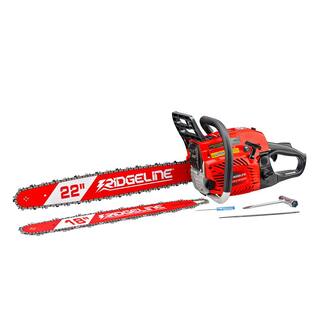 RIDGELINE 18 in. and 22 in. 57 cc Gas Chainsaw Combo with Case 97007