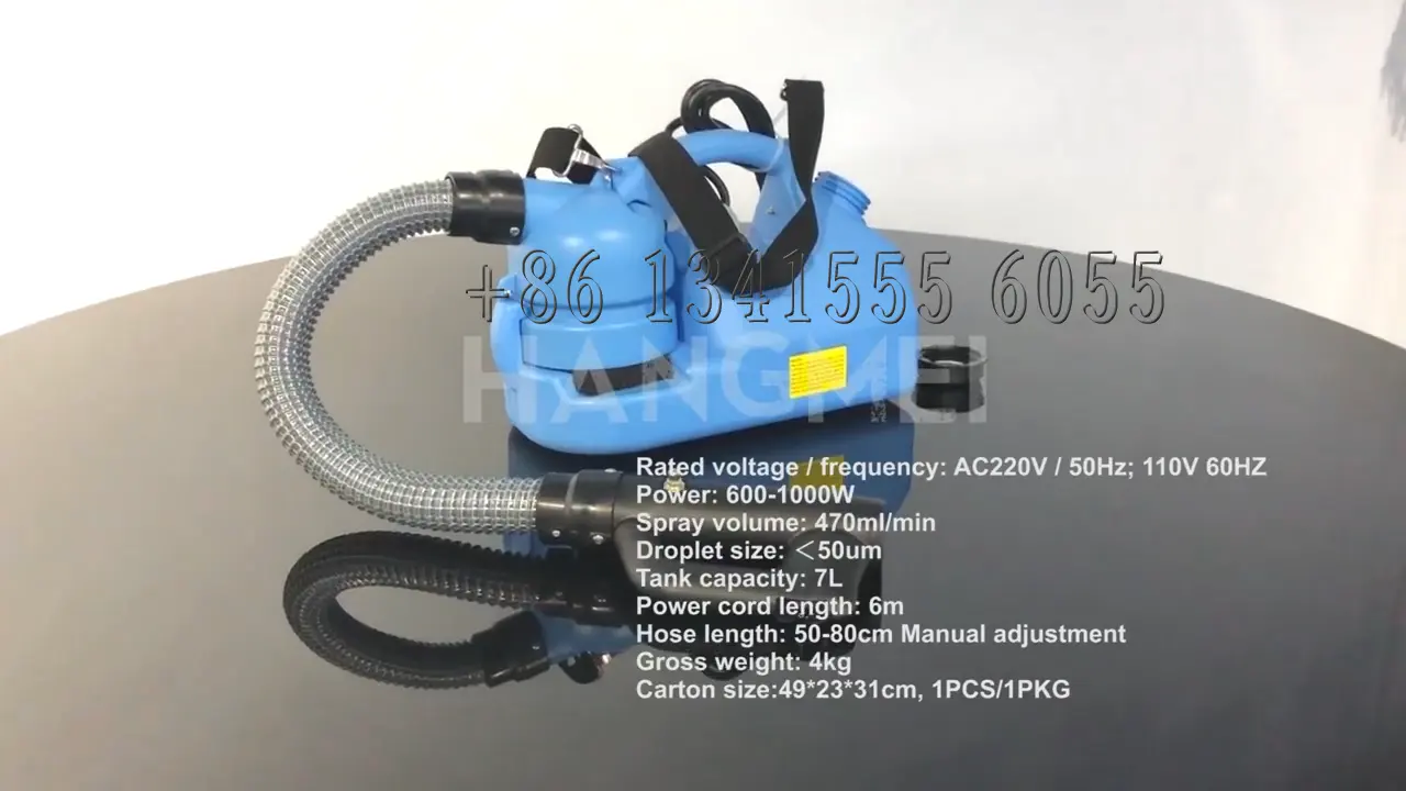 7L  Portable ULV electric cold mist sprayer fogging machine