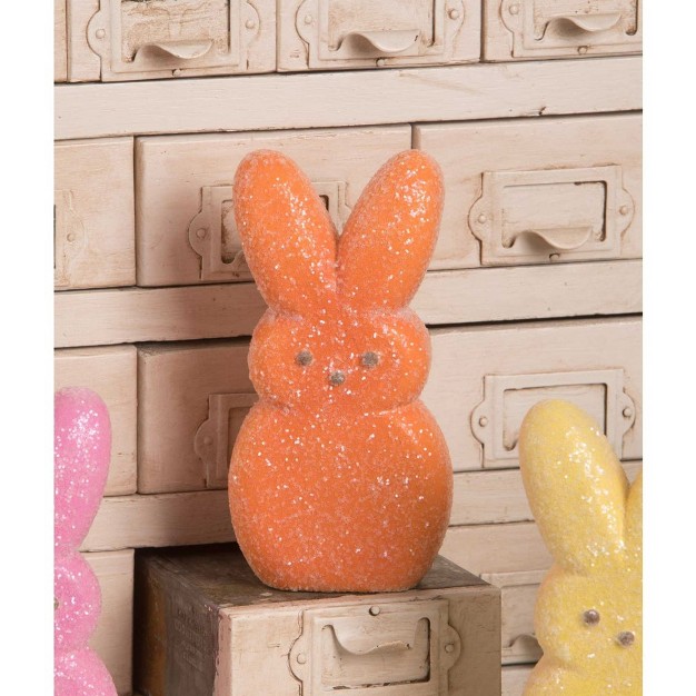 Easter Peeps Orange Bunny 1 Easter Peeps Bunny Figure 6 0 Inches Spring Decoration Licensed Pe1104 Resin Orange