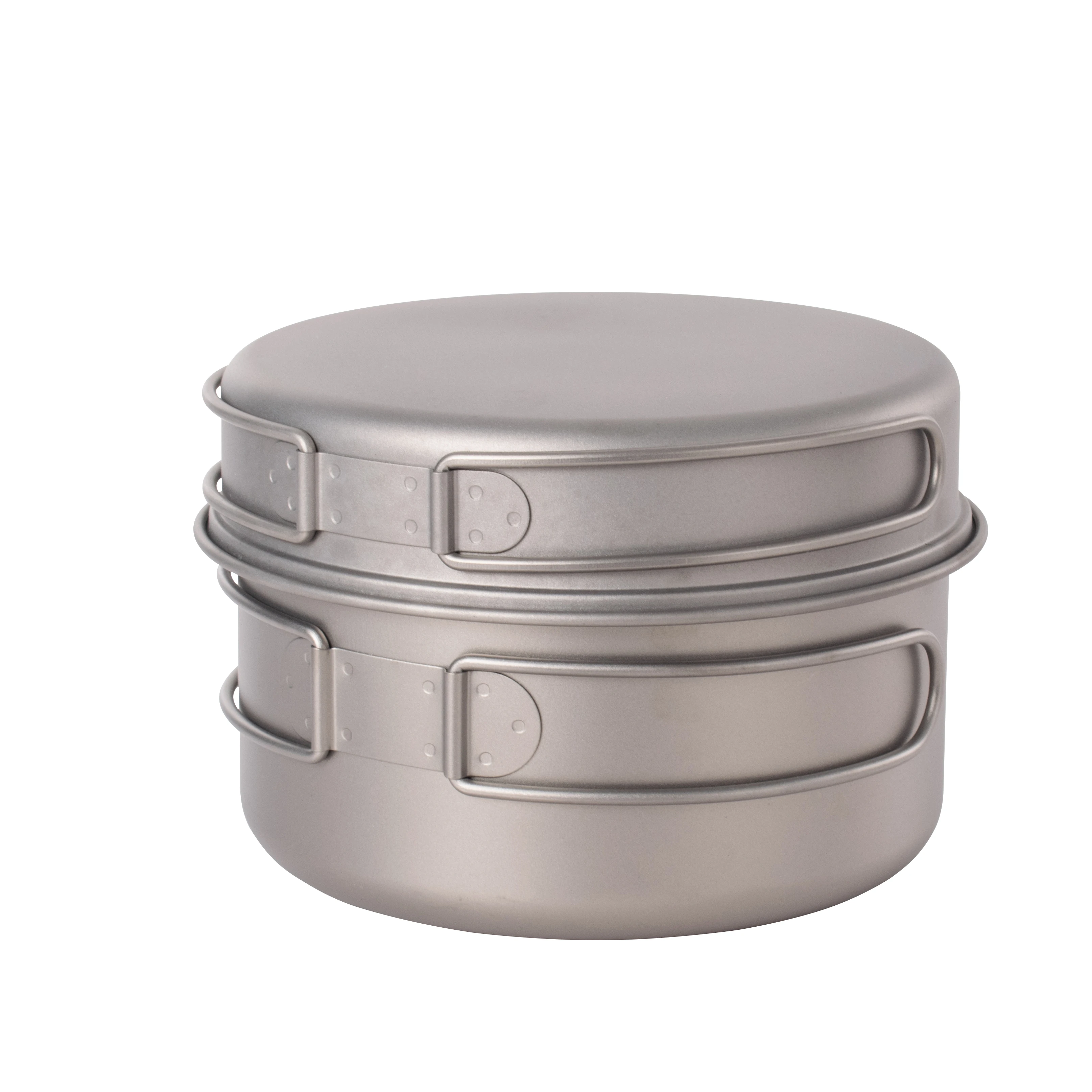 1000ml Titanium compact cookware set  for Outdoor Camping Hiking Travelling