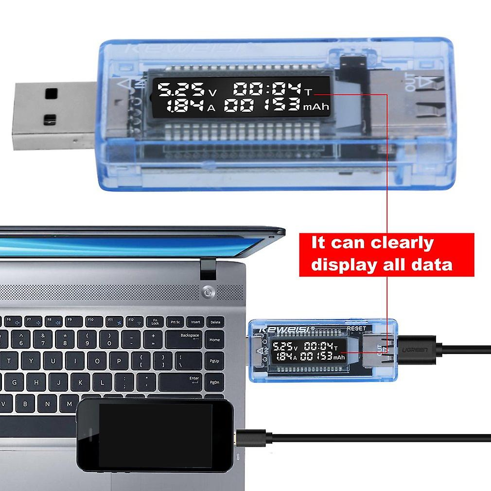 Usb Current Voltage Capacity Tester Meter Mobile Power Battery Charger Capacity Tester Volt Current Voltage Detector