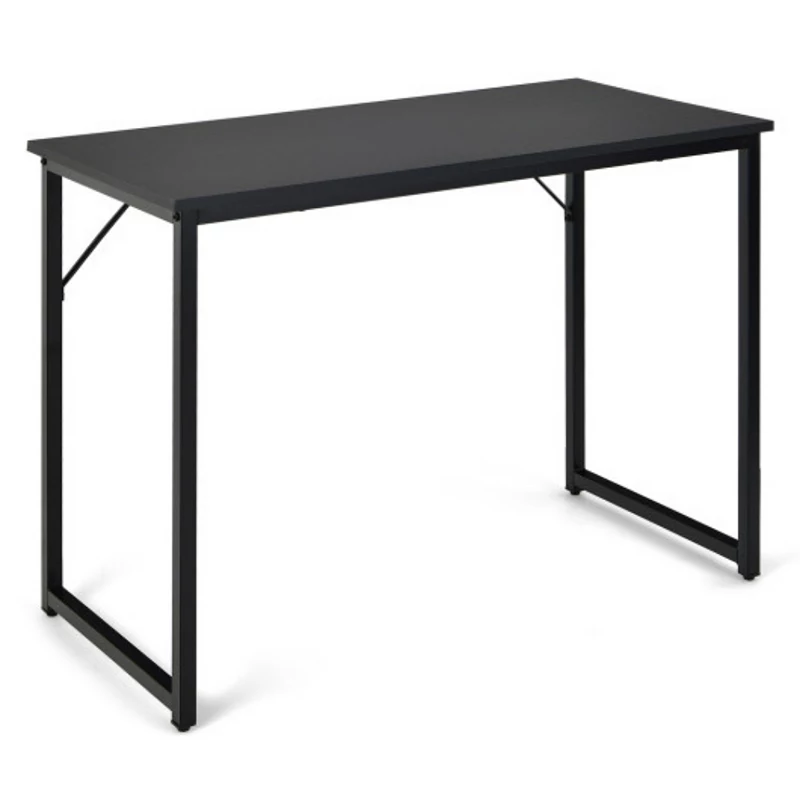 L Shaped Computer Desk and Writing Workstation for Home and Office - Black