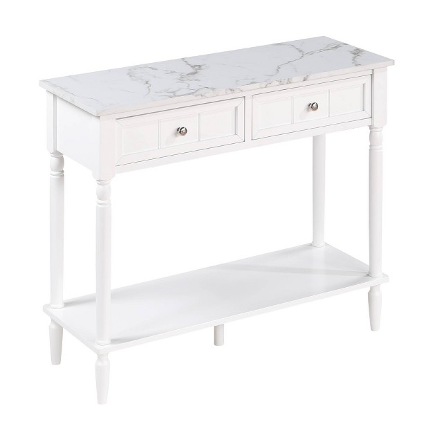 French Country 2 Drawer Hall Table With Shelf Breighton Home