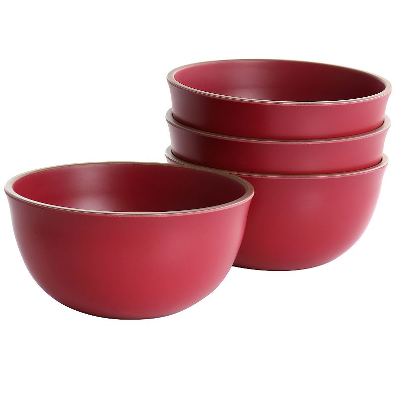 Gibson Home Rockabye 4 Piece Melamine Cereal Bowl Set