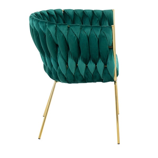 Silver Orchid Braided Erika Chair