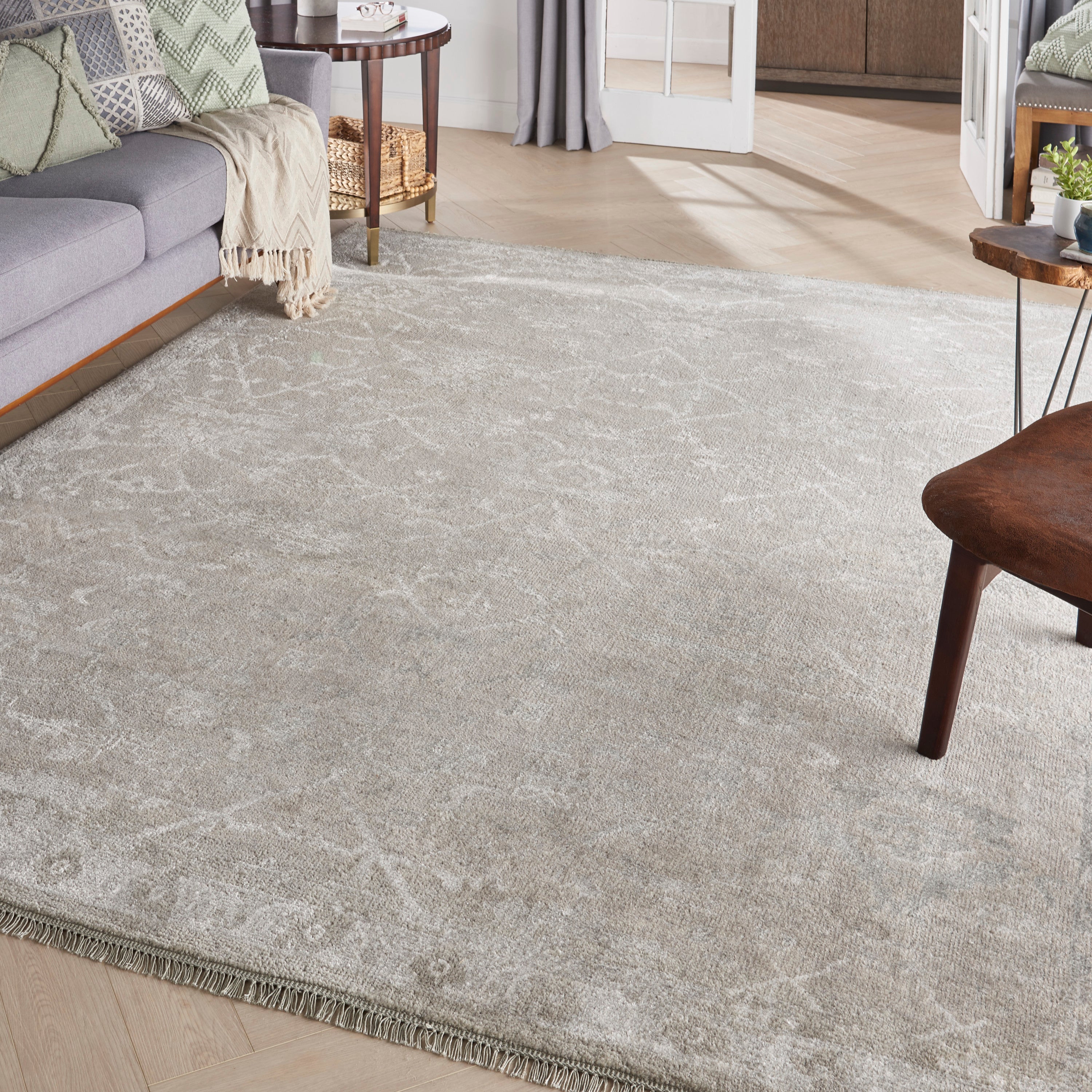 Elan Hand Knotted Grey Rug