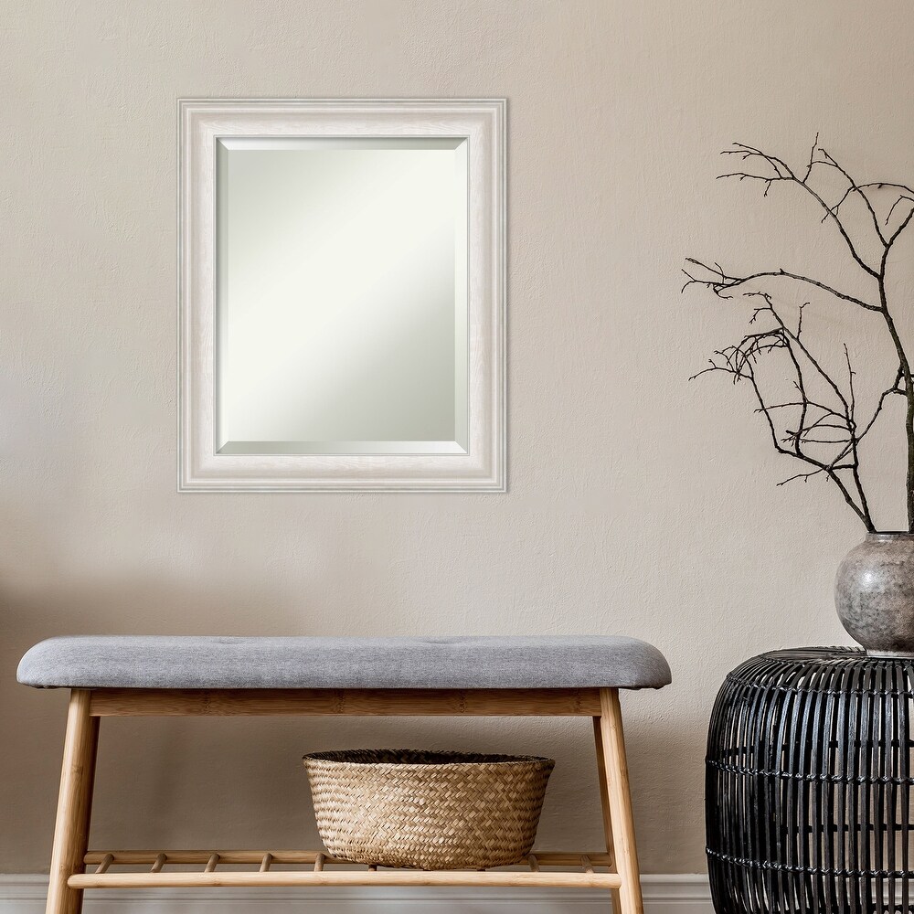 Beveled Wall Mirror   Trio Oil Rubbed Bronze Frame