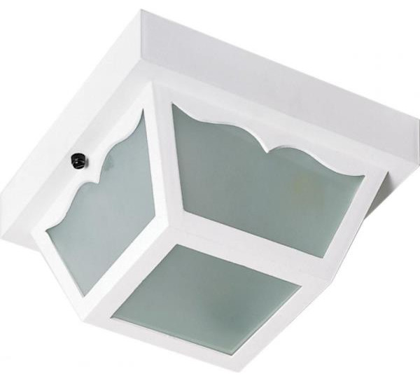 Nuvo Lighting SF77/879 2 Light Outdoor Carpt Flush  10.25 quotW   Transitional   Outdoor Flush mount Ceiling Lighting   by 1STOPlighting  Houzz