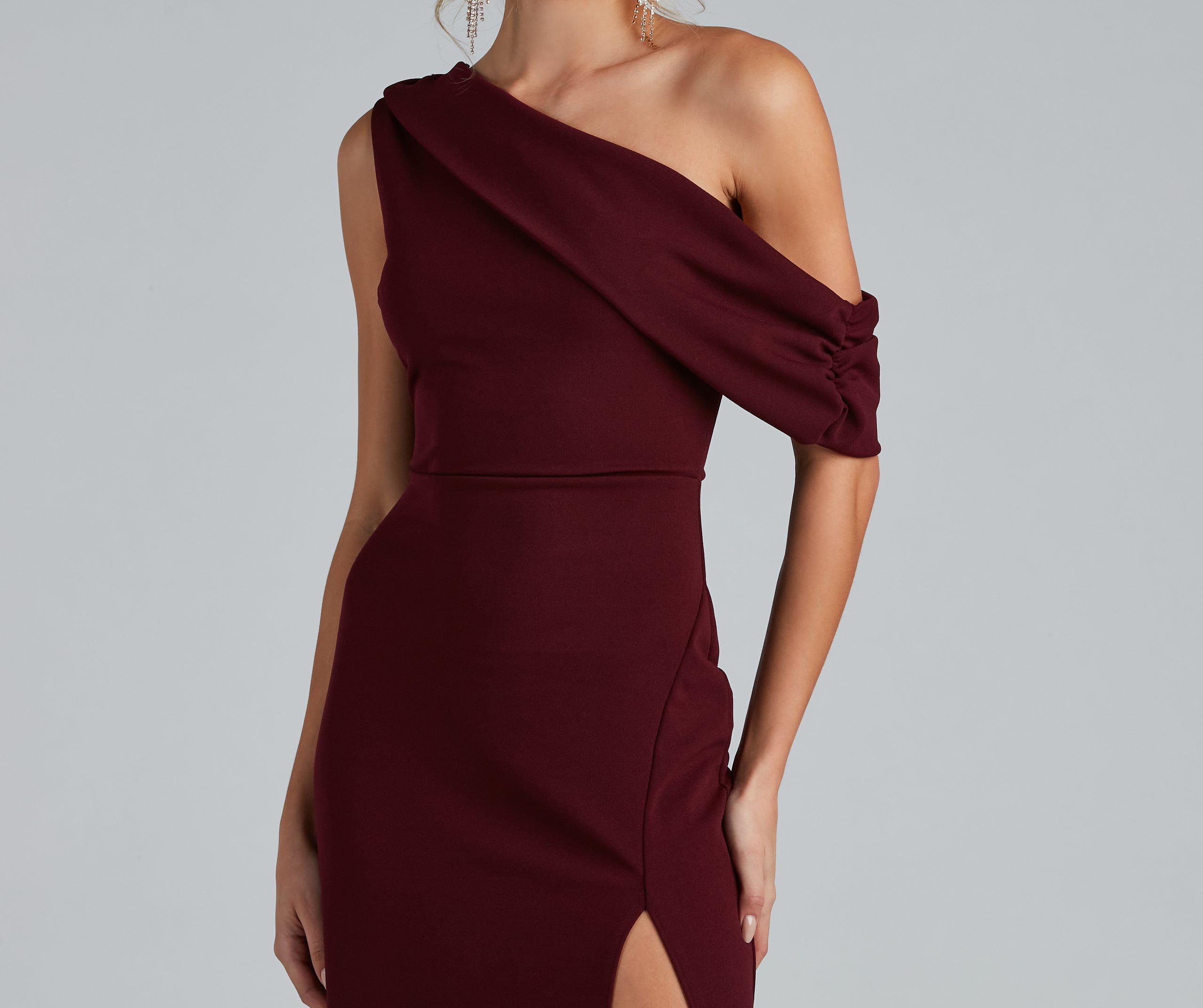 Octavia Formal A-Line Crepe Dress