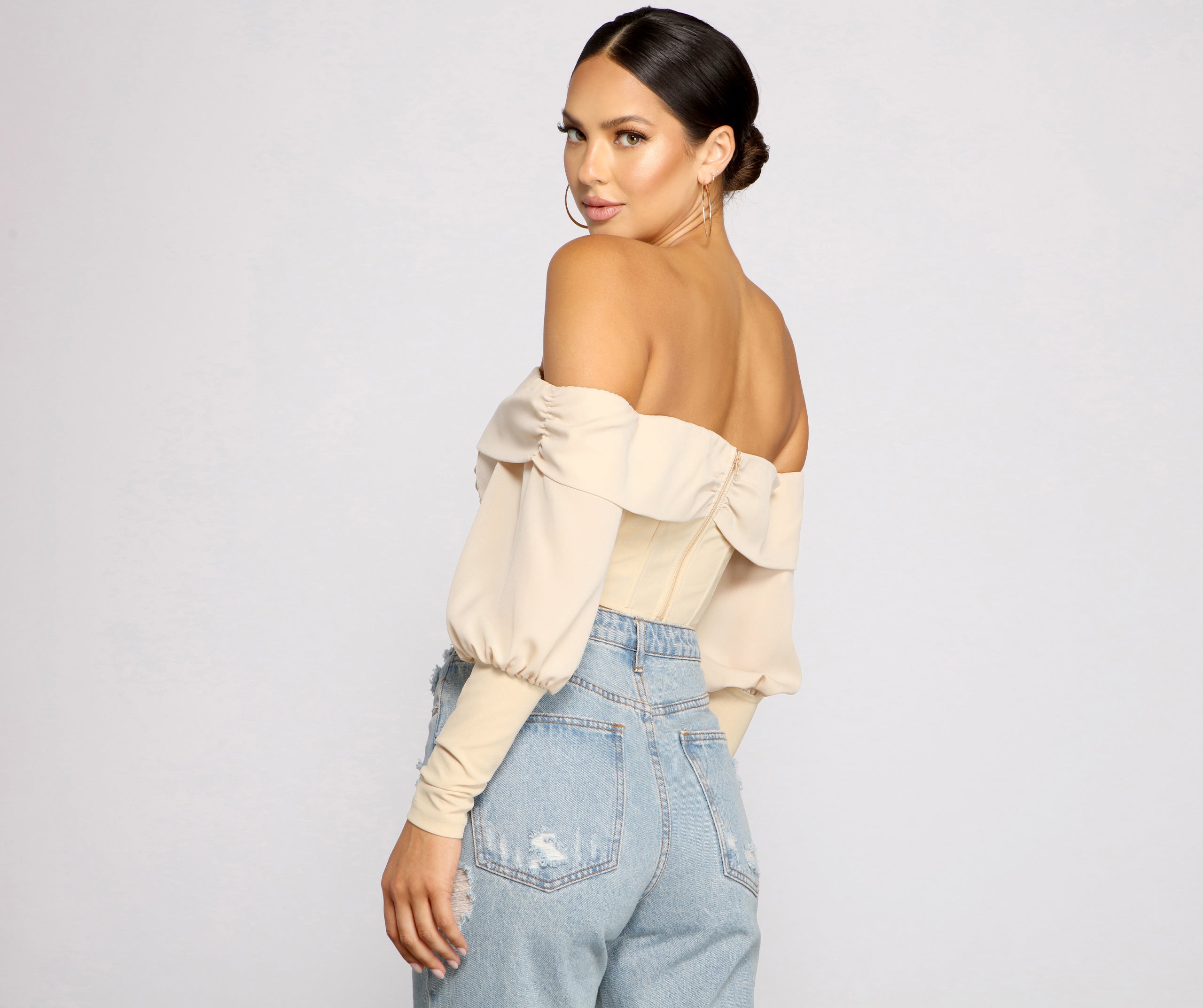 Chic Beauty Off-The-Shoulder Corset Top