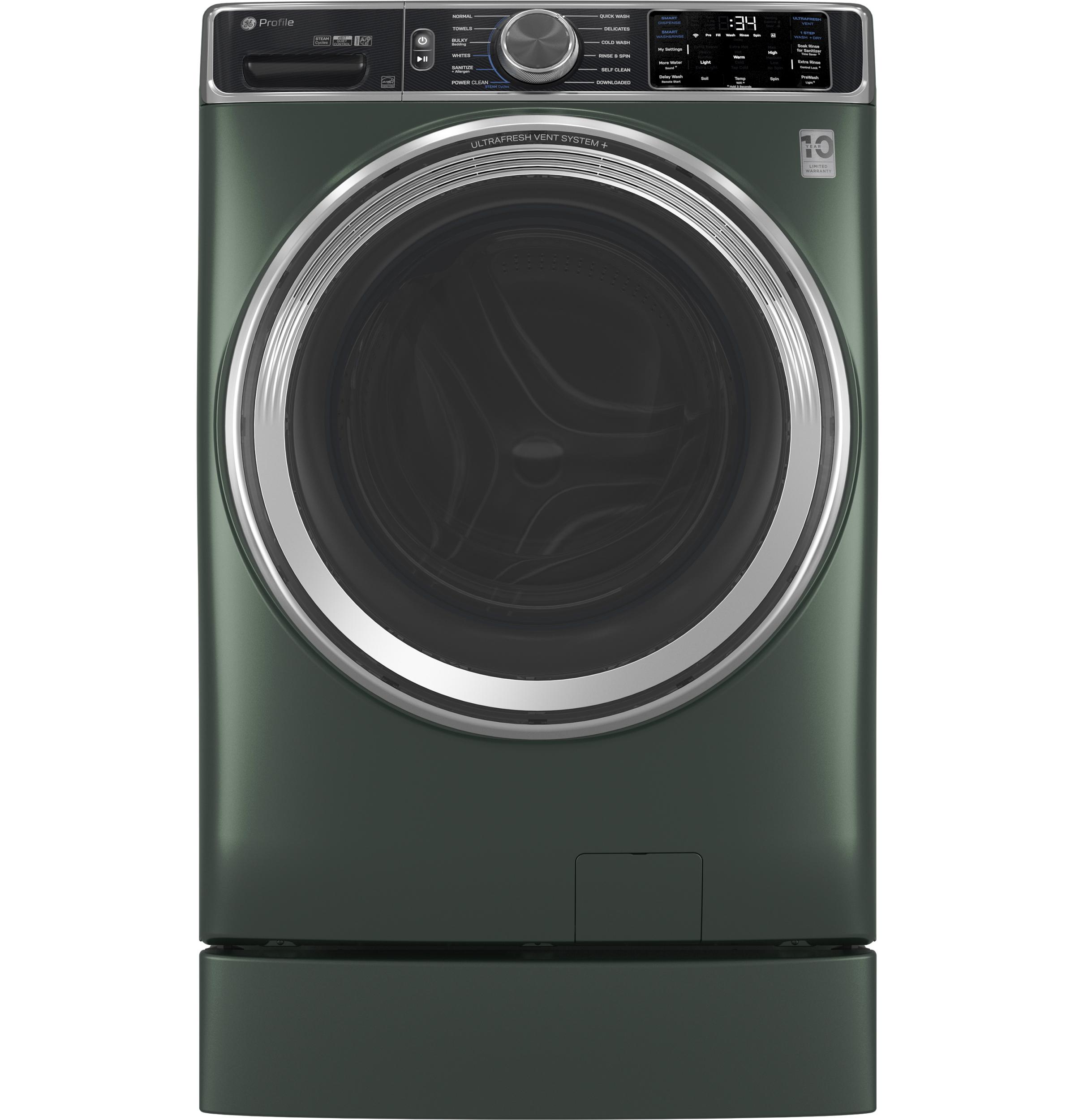 Ge Appliances PFW955SPWGN Ge Profile™ 5.5 Cu. Ft. Capacity Smart Front Load Energy Star® Steam Washer With Ultrafresh Vent System+ And Smart Wash & Smart Rinse