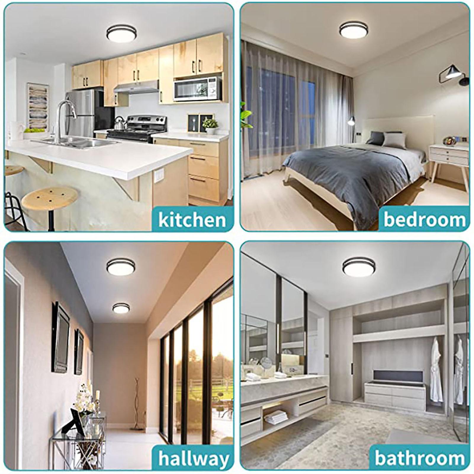 Dimmable Led Flush Mount Ceiling Lamp Wide Beam Angle Even Light High Light Transmittance For Living Workspace No.192281