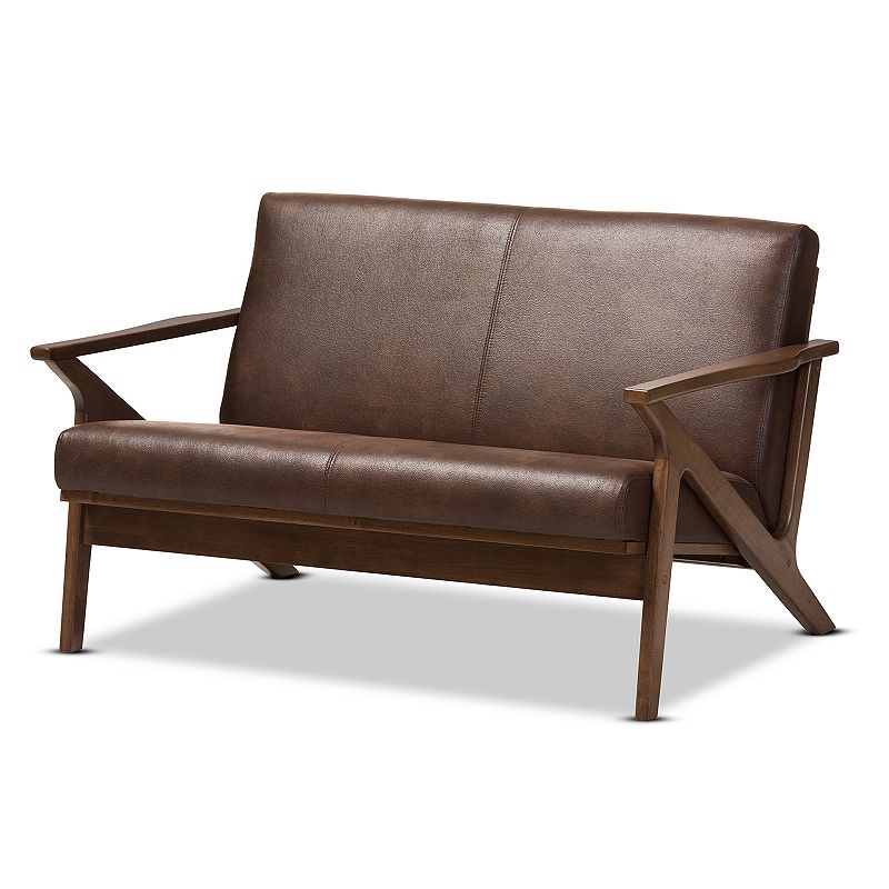 Baxton Studio Bianca Mid-Century Modern Loveseat