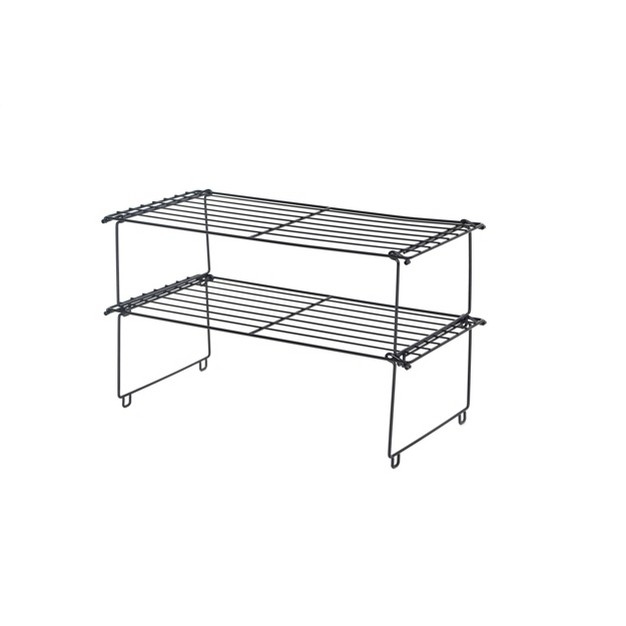 Stackable Single Shoe Rack Black