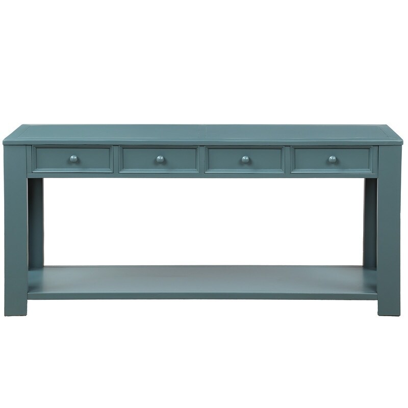 Console Table/Sofa Table with Storage Drawers and Bottom Shelf for Entryway  Hallway  Living Room  Den