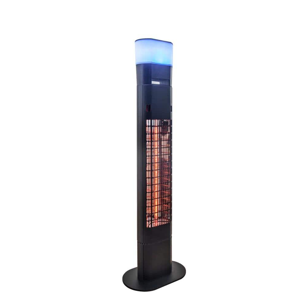 EnerG+ 1500-Watt Infrared Free-Standing Electric Outdoor Heater with Gold Tube, Speaker and Remote Control HEA-21848