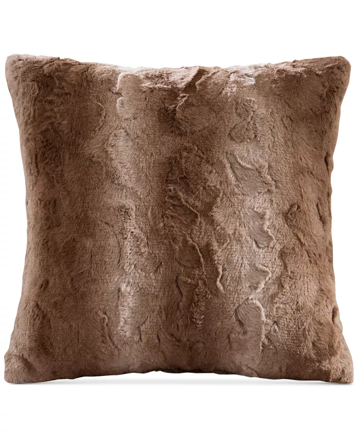 Madison Park Zuri Faux-Fur Decorative Pillow， 20