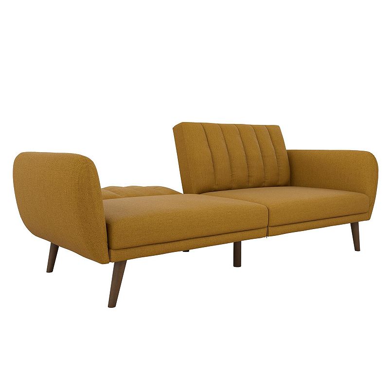 Novogratz Brittany Linen Convertible Sofa Futon