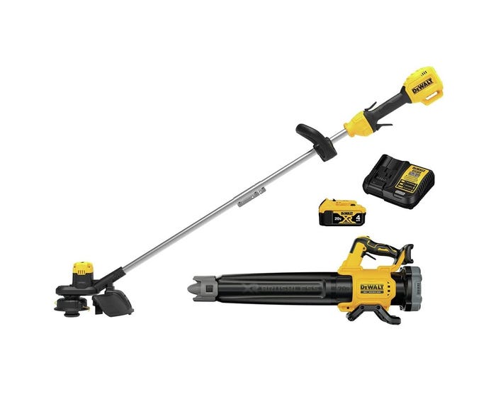 DeWalt 20V Max* XR Brushless， Cordless String Trimmer and Blower Combo Kit - DCKO215M1