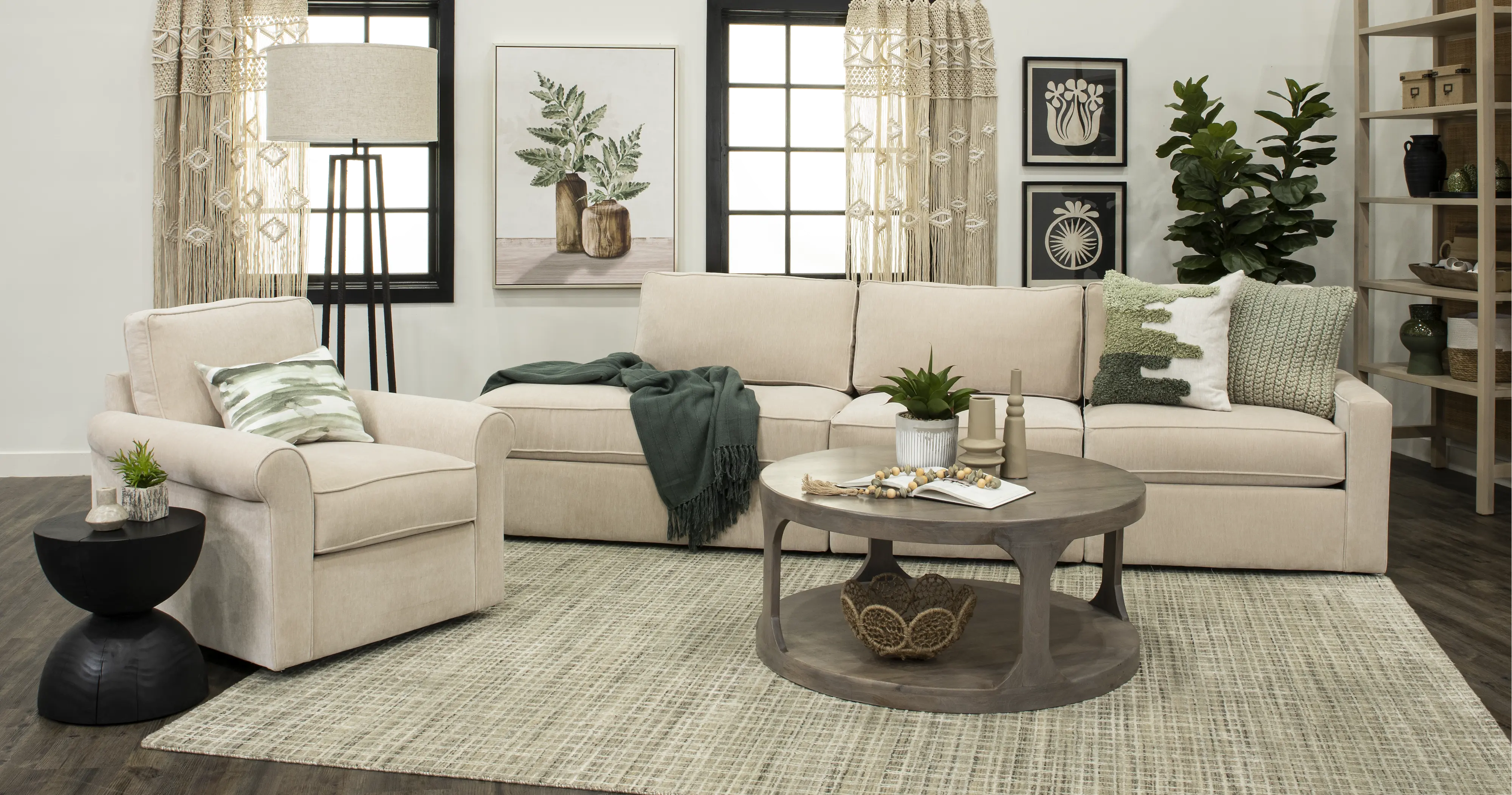 (Re)Formation Sand Beige 3 Piece Sofa Sectional