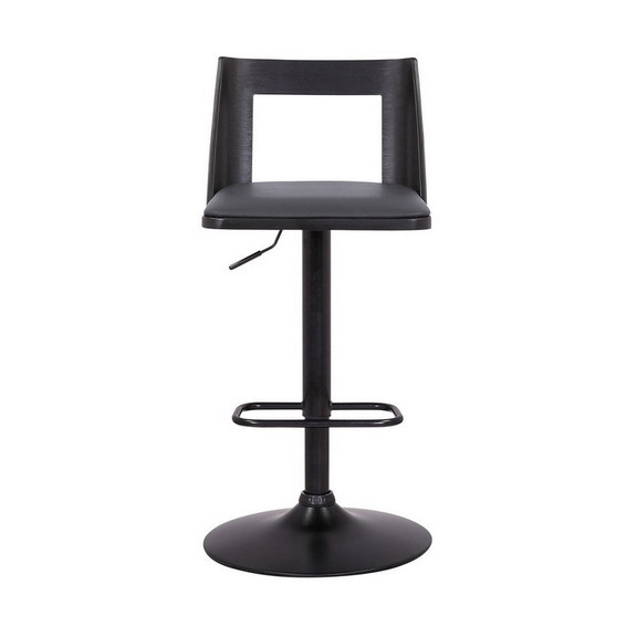 Benjara BM270417 Bar Stool with Curved Open Design...