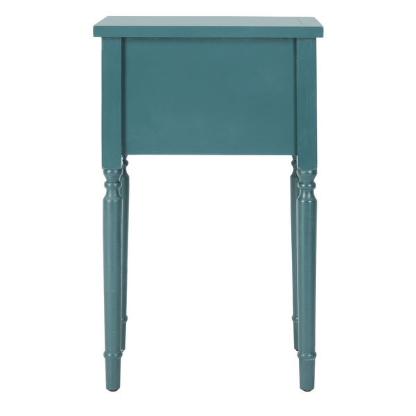 SAFAVIEH Marilyn Teal Storage End Table - 18.1