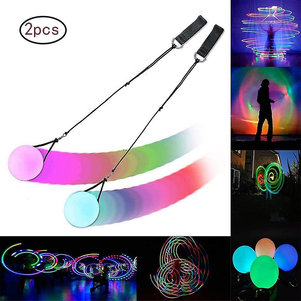 Night -light Poi Led Multi -colored Light Poi With Firetoy's Bag