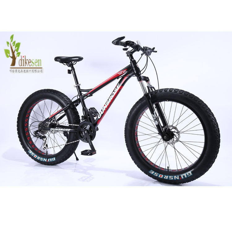 2023 26disc brake/OEM/factory/wholesale/ mountain bike  full suspension Dikesen snow bike  high carbon steel frame