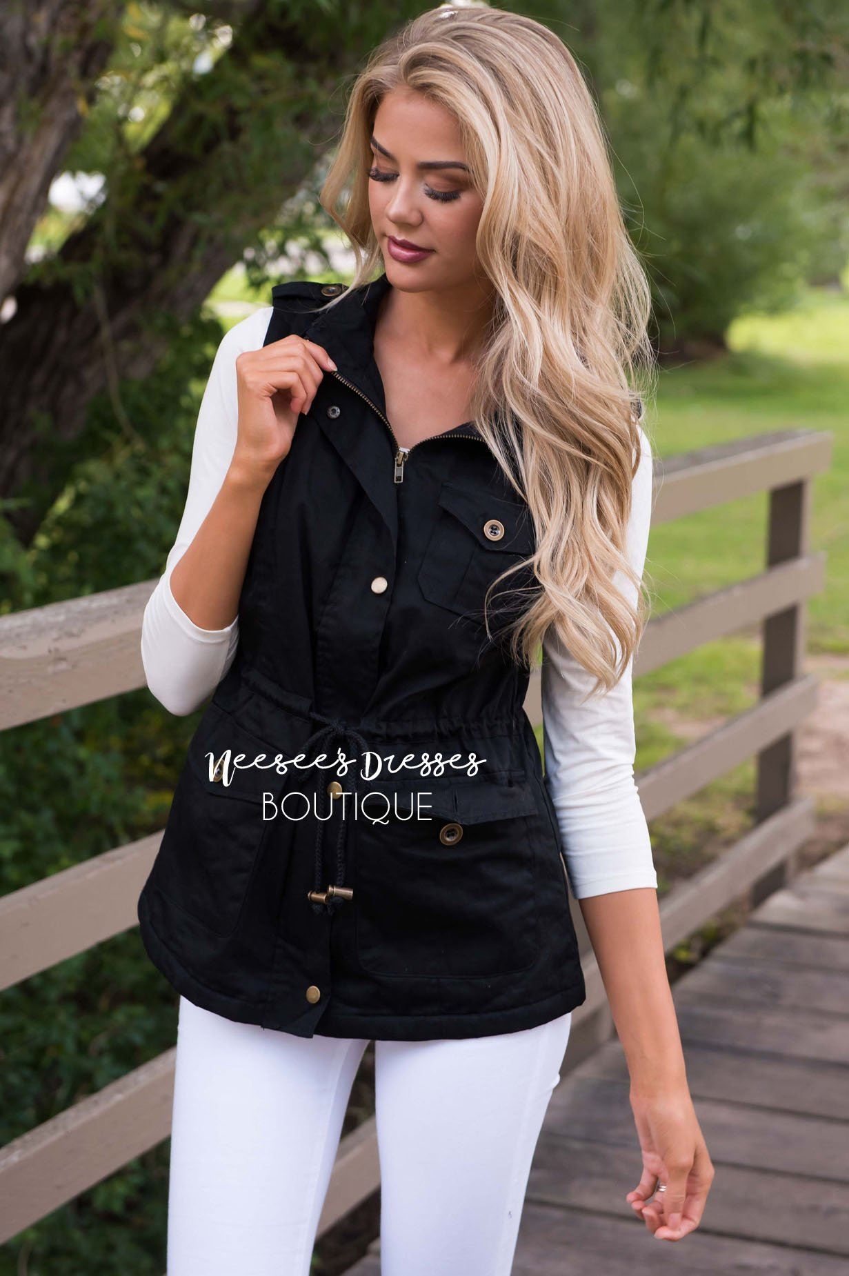 Forever Cuddly Drawstring Vest