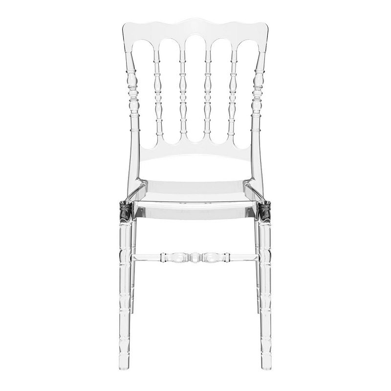 32 Clear Transparent Stackable Outdoor Patio Dining Chair