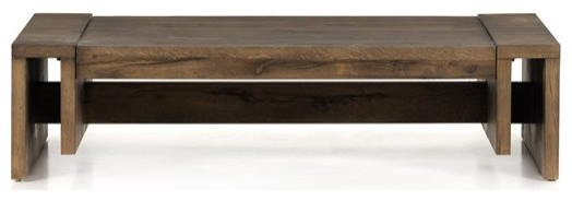 Faunia Coffee Table Rustic Fawn   Midcentury   Coffee And Accent Tables   by Virgil Stanis Design  Houzz