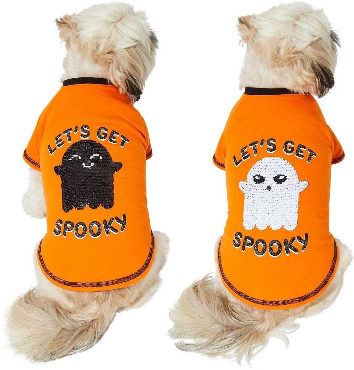 Frisco Sequin Let's Get Spooky Dog and Cat T-Shirt