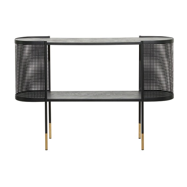 Black Iron Contemporary Console Table 32 x 47 x 15 - 47 x 15 x 32