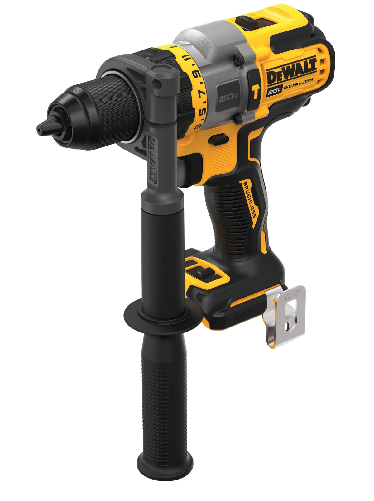 DW 20V MAX Lithium-Ion Brushless Cordless Hammer Drill w Flexvolt Advantage-Tool Only