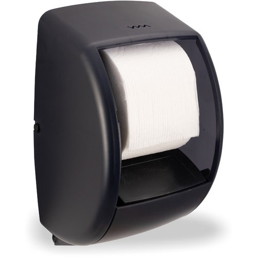 San Jamar R3500TBK Duett Classic Toilet Tissue Dispenser， Black Pearl