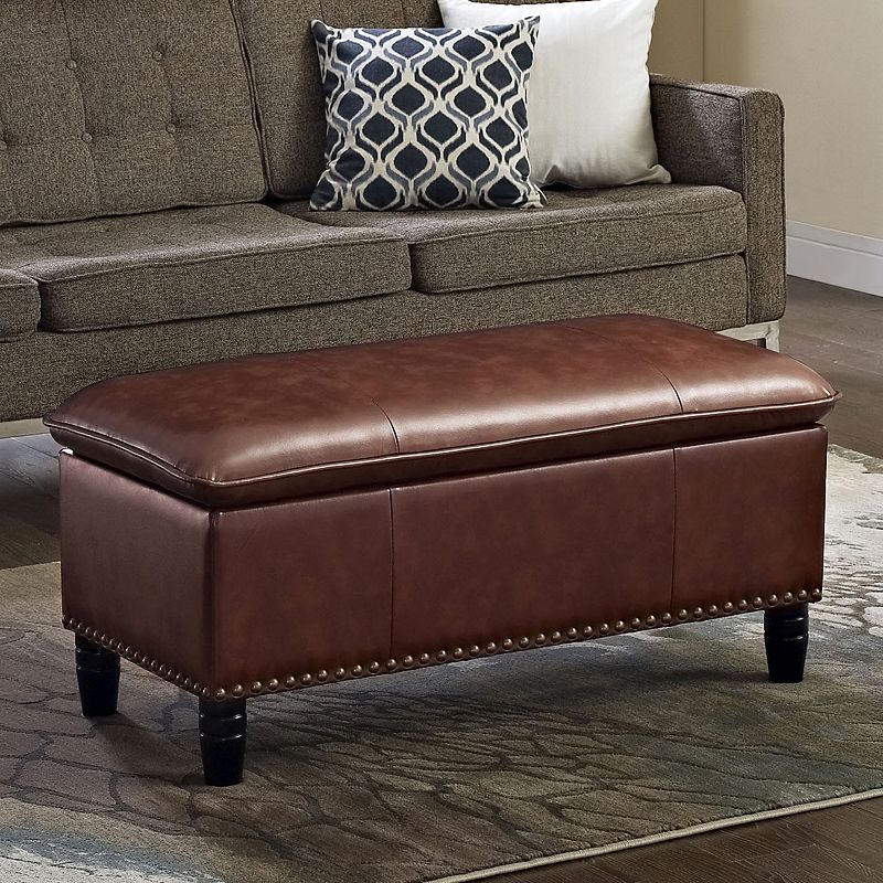 Simpli Home Pillow Top Storage Ottoman