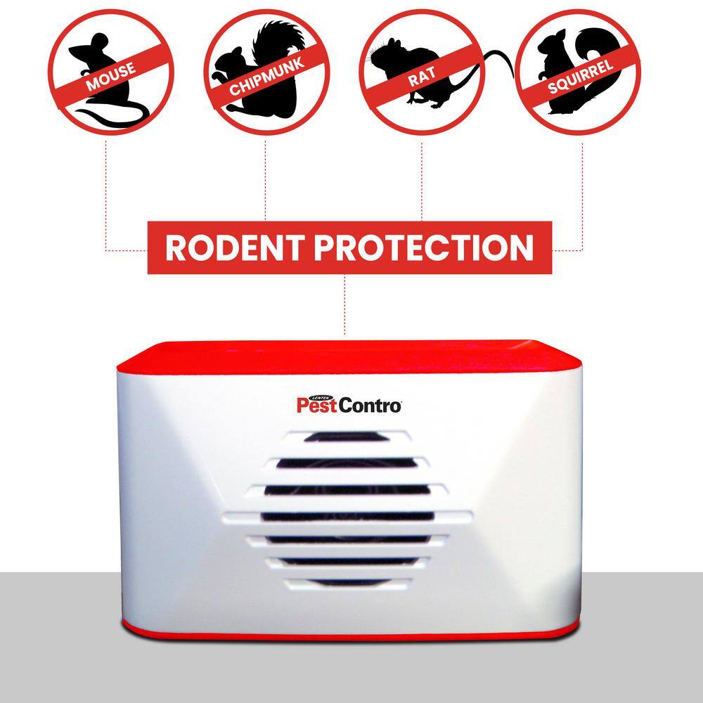 PestContro Portable Ultrasonic Rodent Repeller Cordless Non-Lethal Pest Control Dual Frequency PR23