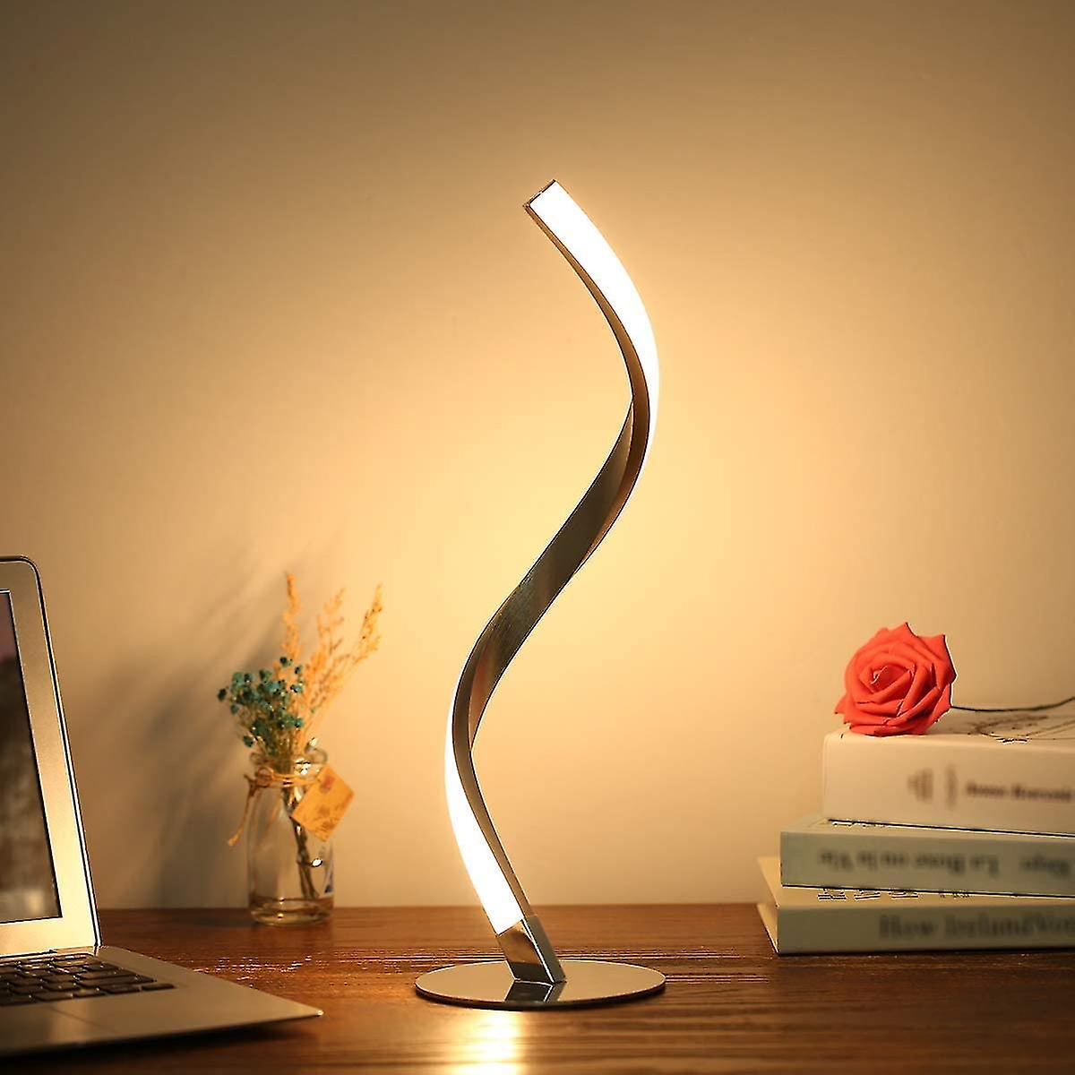 Bedroom Living Room Office Spiral Led Desk Lamp 6w 3000k Warm White Bedside Lamp Bedside Lamp