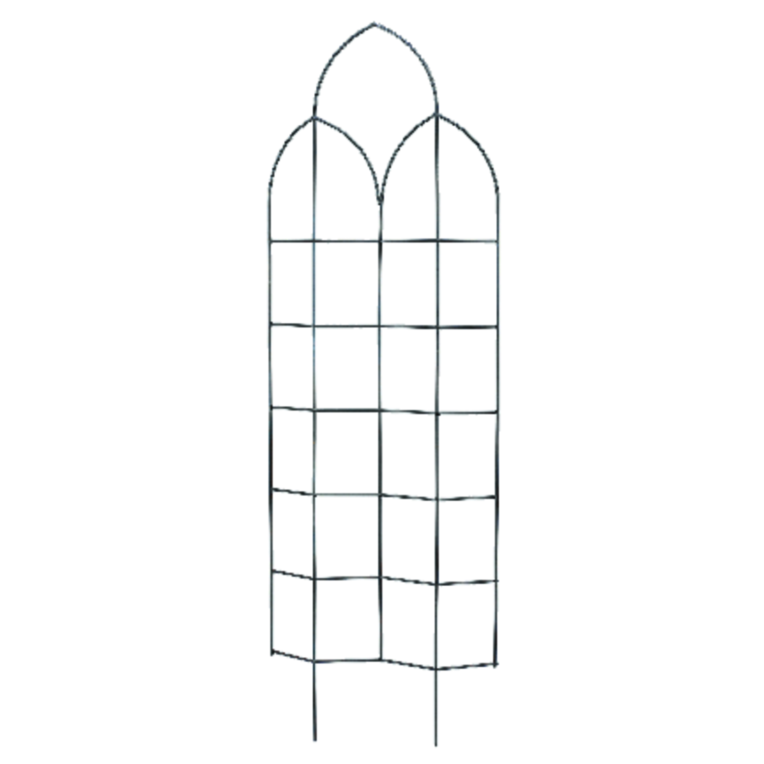 Panacea 72 in. H Black Steel Trellis