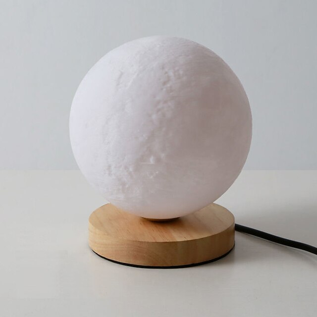 Moon Table Lamp / Desk Lamp / Bedside Lamps Eye Protection / LED / Ambient Lamps Artistic / Novelty For Bedroom / Kids Room Plastic Wood G9 LED Bulb 85-265V