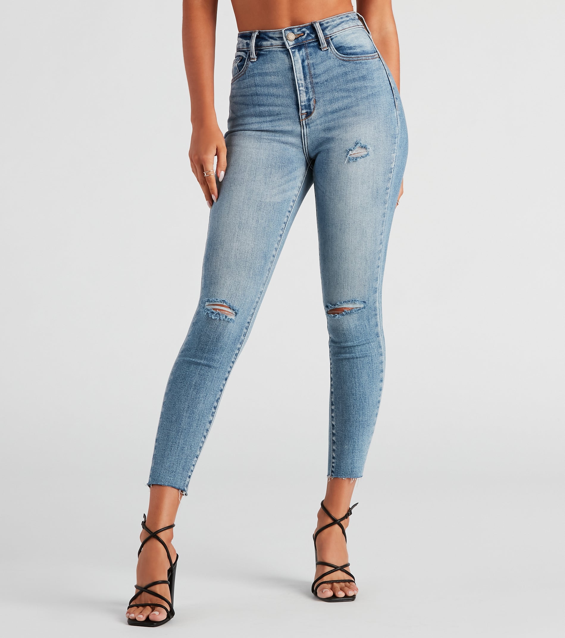 Taylor High Rise Skinny Crop Jeans By Windsor Denim