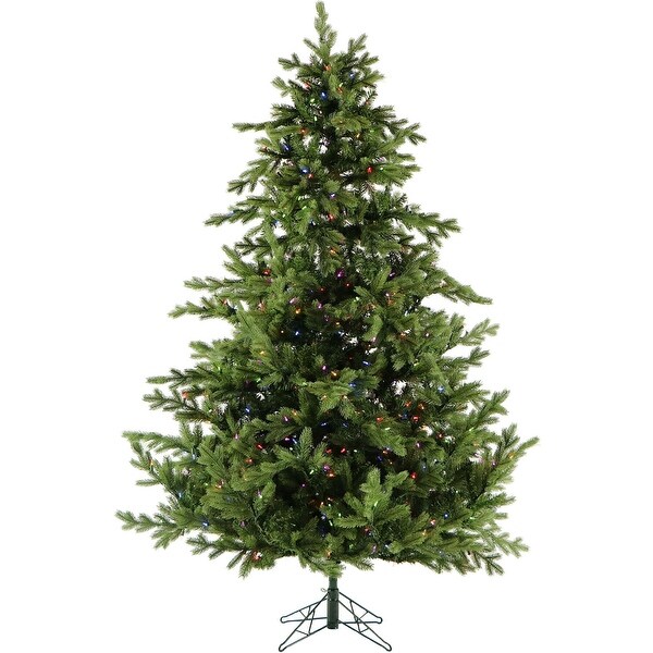 Fraser Hill Farm 6.5Ft. Foxtail Pine Christmas Tree with MultiColor LED String Lighting