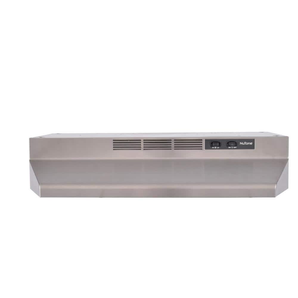 BroanNuTone RL6200 Series 30 in Ductless Under Cabinet Range Hood with Light in Stainless Steel